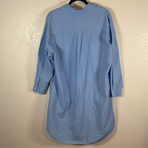 Tuckernuck LMND Blue Azure Chiara Collared Shirt Dress Size Large - Picture 5 of 7